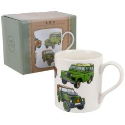 The Leonardo Collection 1 China Mug Land Rover Defender Design Gift Box 