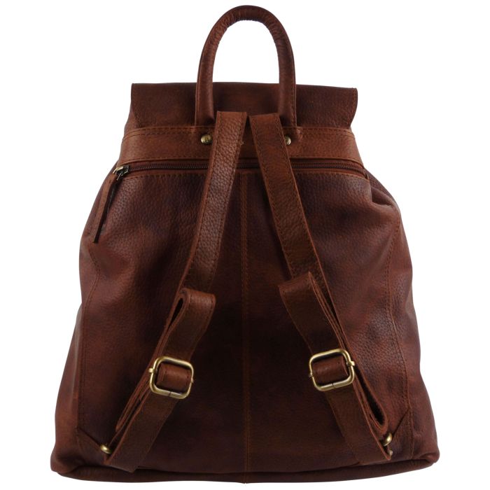Rowallan Cowhide Leather Mens Backpack/Rucksack Saxon Range