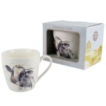 Country Life Dairy Cow Breakfast Mug Jennifer Rose Collection