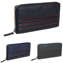 Rowallan of Scotland Ladies Long Zip-Around Leather Purse/Wallet