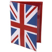 Top Quality Leather Union Jack Passport Holder Travel by Fabretti UK Travel