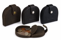 Oakridge Leather Mens Tray Coin Purse Pocket Size