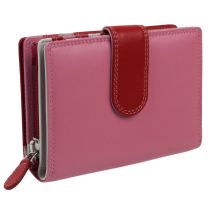 Ladies Tab Flap Over Leather Purse/Wallet by Golunski Graffiti Change Gift Box-Candy