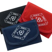 Two Bare Feet Mens Boys Canvas Tri-Fold Canvas Sports Wallet