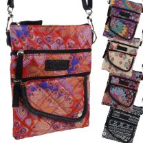 Ladies Quilted Funky Designs Cross Body Bag by Lorenz Travel Festival Handy