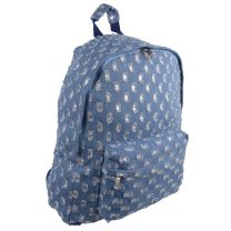 Ladies Girls Backpack by Woodbridge School College Boho Bag Festival Blue