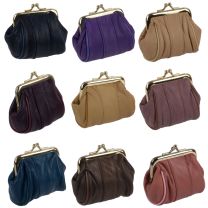 Classic Leather Purse with Top Frame Clasp