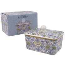 William Morris Lodden Design China Butter Dish 