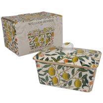 William Morris Fruits China Butter Dish to Hold 1/2 LB Butter (259g)