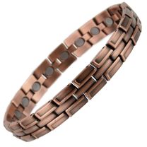 Sisto-X Magnetic Copper Alloy Antique Finish Bracelet Hi Strength NdFeB 20 Magnets