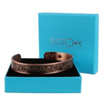 Sisto-X 6 Magnets Chunky Copper Bracelet/Bangle Glastonbury Design