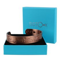 Sisto-X 6 Magnets Chunky Copper Bracelet/Bangle Unicorn Design