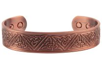 Chunky Copper Magnetic Bracelet/Bangle Triangle Design 6 Magnets Health Rare Earth NdFeB