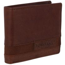 Rowallan of Scotland Leather Mens Bi-Fold Wallet in Cognac