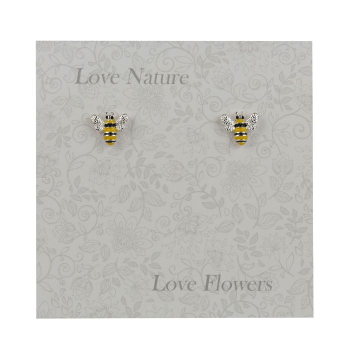 Bechat Accessories Small Dainty Yellow Bee Studs