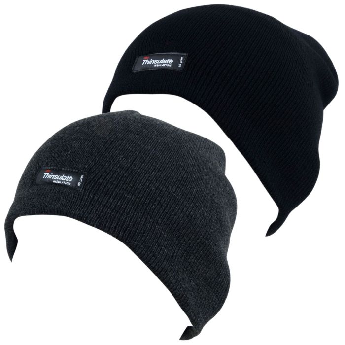 Men s Heatguard Thinsulate Beanie Hat 2 Colours One Size