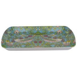 William Morris Strawberry Thief Set of 2 China Mugs with Tray The Leonardo Collection
