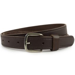Mens Brown Real Leather Belt 1" Wide by Oakridge Sizes up to 49"