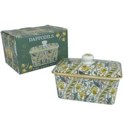 William Morris Daffodil Butter Dish The Leonardo Collection 250g