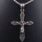 Asita Stainless Steel Crucifix Pendant & Chain Necklace