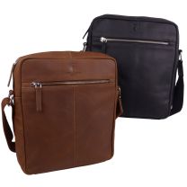 Underwood & Tanner Leather Mens Cross Body Messenger Bag 