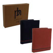Men’s Leather Wallet by Prime Hide RFID Protected with Coin Pocket