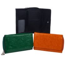 Ladies Faux Leather (PU) Purse/Wallet Embossed