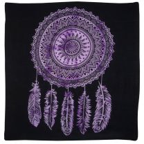 Pickled Moon Tie-Dye Mandla Sun Dream Catcher Wall Art Purple