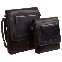 Rowallan of Scotland Mens Buffalo Leather Messenger Bag