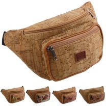 Unisex Cork Waist Bag/Bumbag with Floral Design