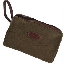 Mens Classic TRAVEL Faux Suede WASHBAG with Carry Handle by Danielle; Berkely Collection Toiletries