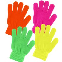 KIDS Childs Unisex One Size NEON Magic Gloves Rave 4 Bright Colours Winter 