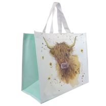 Highland Coo Cow Design by Jan Pashley Shopping/Tote Bag Reusable 