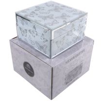 The Leonardo Collection Butterfly Jewellery Square Trinket Box Gift Boxed
