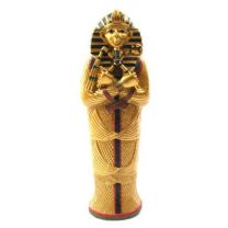 Large 21cm Tutankhamun Golden Sarcophagus with Mummy Egyptian