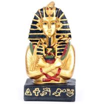 Golden Tutankhamen Holding Crook & Flail Ancient Egypt Egyptian Collectable