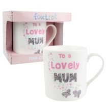 Fine China "To a Lovely Mum" MUG/CUP Foxtrot Collection Floral Mothers Day