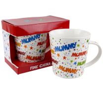 Fine China Mummy Mug/Cup East West Stars Colourful Mothers Day Gift
