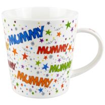 Fine China Mummy Mug/Cup Ritz Collection Stars Colourful Mothers Day Gift