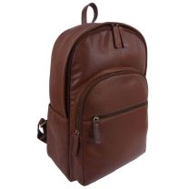 Rowallan of Scotland Mens Leather Cheviot Backpack in Tan