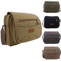 Lorenz Unisex Small Canvas Cross Body Travel Utility Bag
