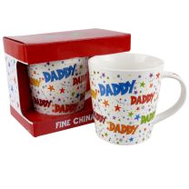 Fine China Daddy Mug/Cup East West Stars Colourful Fathers Day Gift