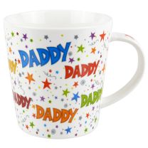Fine China Daddy Mug/Cup Ritz Collection Stars Colourful Fathers Day Gift