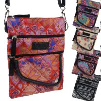 Ladies Quilted Funky Designs Cross Body Bag by Lorenz Travel Festival Handy 
