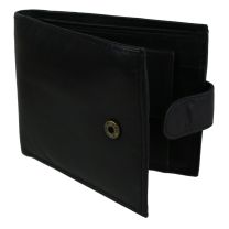 Mens Gents Super Soft Goatskin Leather Wallet by Oakridge Coin Section Handy