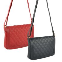 Ladies Soft Quilted Leather Cross Body Handbag by GiGi Othello Collection Classic
