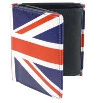 Mens Top Quality Leather Wallet by Retro with Union Jack Golunski Gift Box RFID Protection