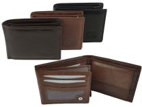 Mens Soft Leather Wallet by London Leather Goods Trifold Stylish