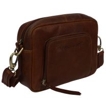 Rowallan Leather Unisex Brown Small Cross Body Bag Milano Range