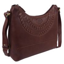 Rowallan of Scotland Leather Ladies Scooped Top Shoulder Bag